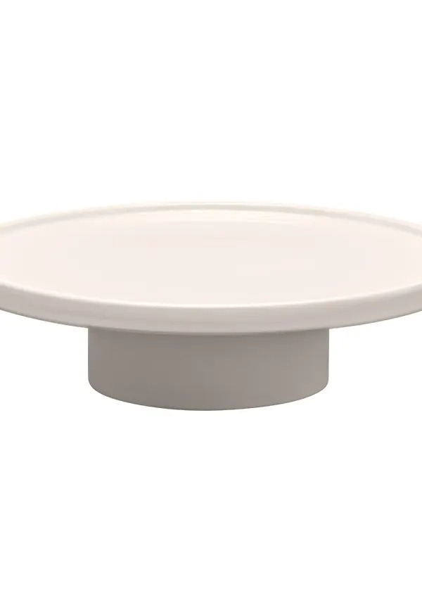 Beige Blomus-tårtfat i stilriktig modell.