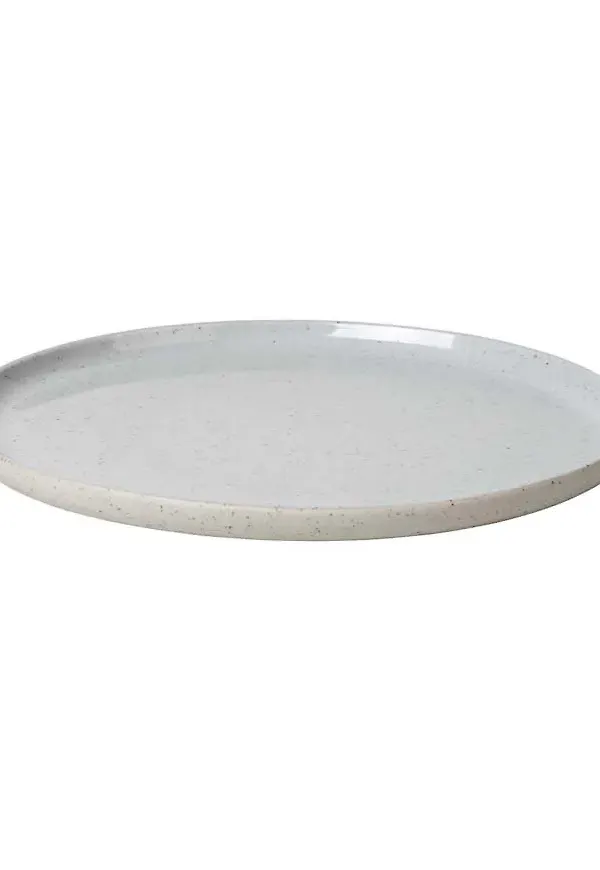 Grå Blomus-desserttallrik i fantastiskt fin modell.
