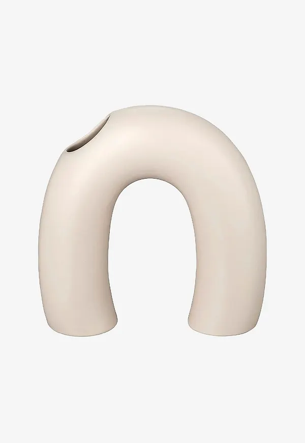 Elegant keramikvas i beiget från Blomus.