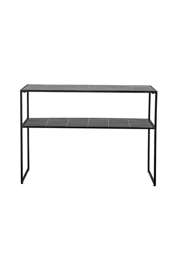 Svart Bloomingville-avlastningsbord i stilren modell.