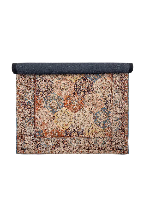 Röd Bloomingville-bomullsmatta i klassisk modell.