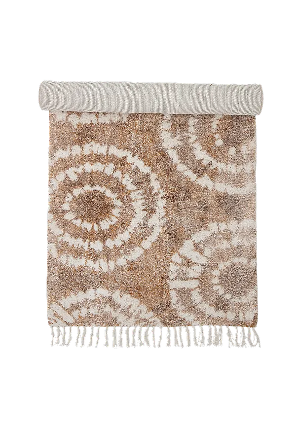 Otroligt snygg matta i brunt från Bloomingville.