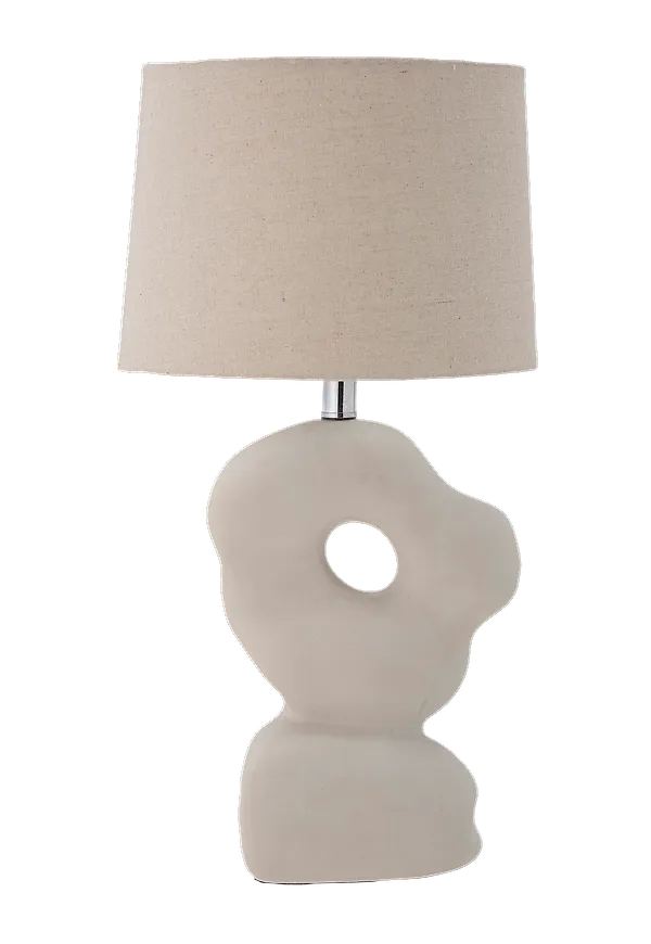 Vacker vit lampa 2025 från Bloomingville.