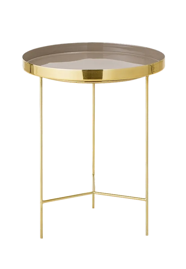 Brun Bloomingville-småbord i stilren modell.