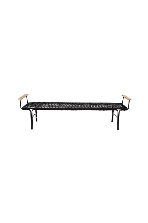 Svart Bloomingville-bänk i trendig modell.