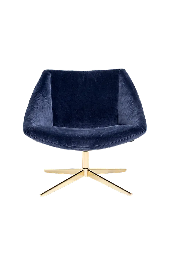Snygg blå fåtölj 2025 från Bloomingville.