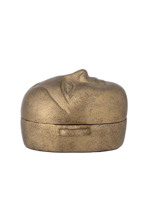 Jättesnygg skrin i aluminium från Bloomingville.