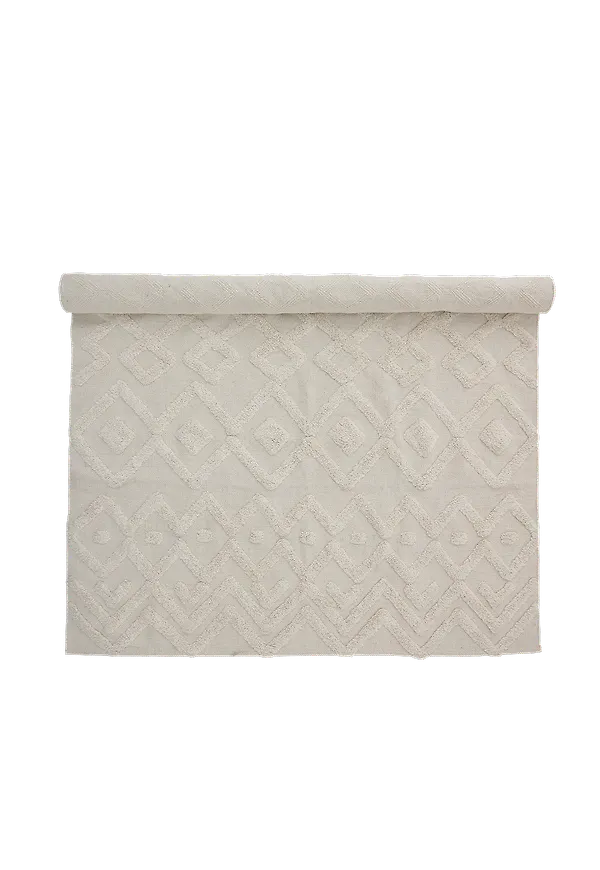 Vit Bloomingville-matta i otroligt fin modell.