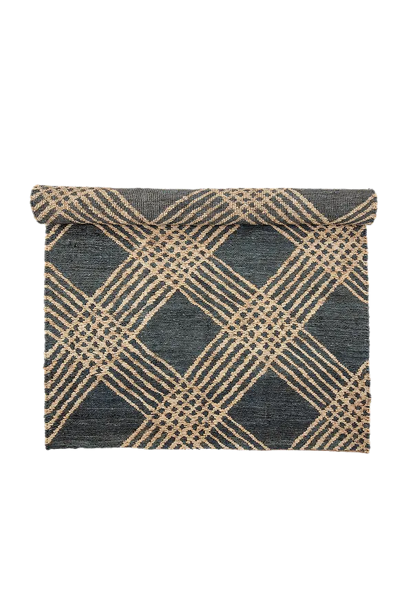 Svart Bloomingville-matta i snygg modell.