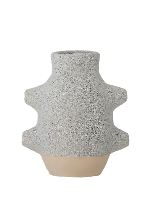 Vit Bloomingville-kruka i skön modell.