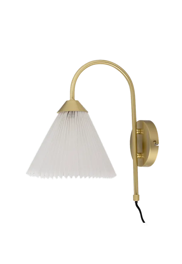 Vit Bloomingville-linnelampa i fin modell.