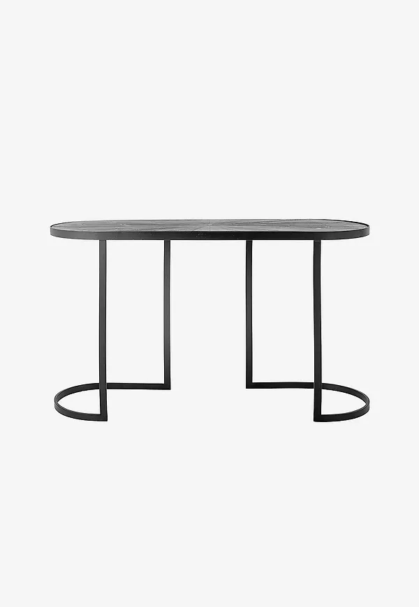 Trendig bloomingville bord i svart färg gjord i järn.