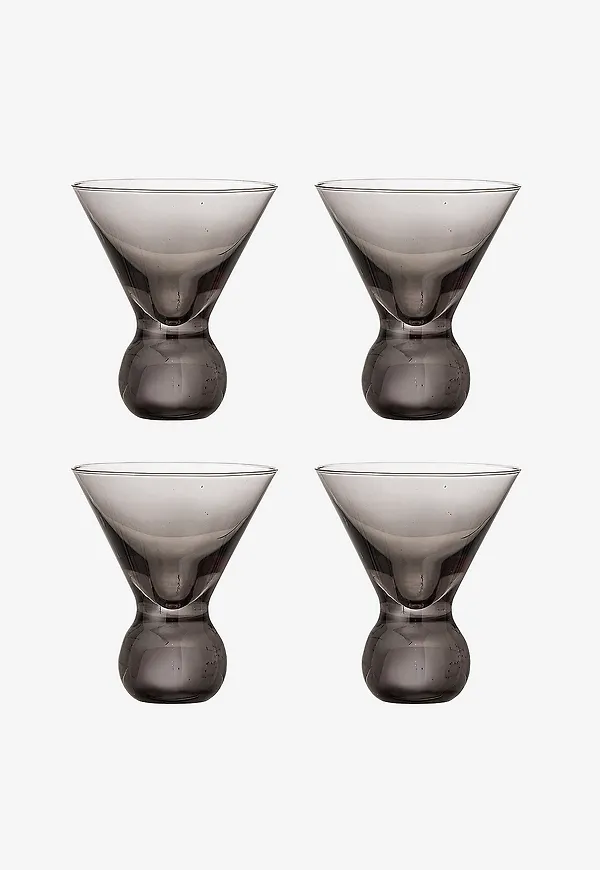 Superfin cocktailglas i grått från Bloomingville.
