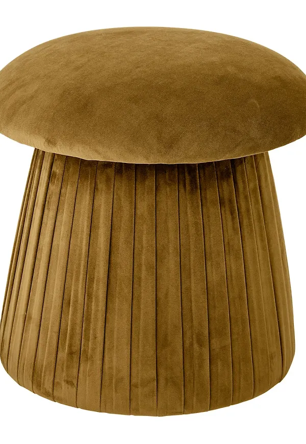 Komfortabel pall i brunt från Bloomingville.