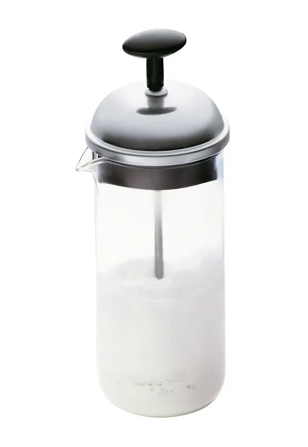 Exklusiv mjölkskummare i svart från Bodum.