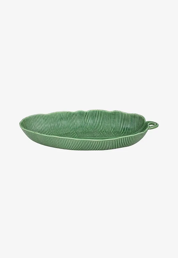 Grön Bordallo Pinheiro-salladsskål i söt modell.
