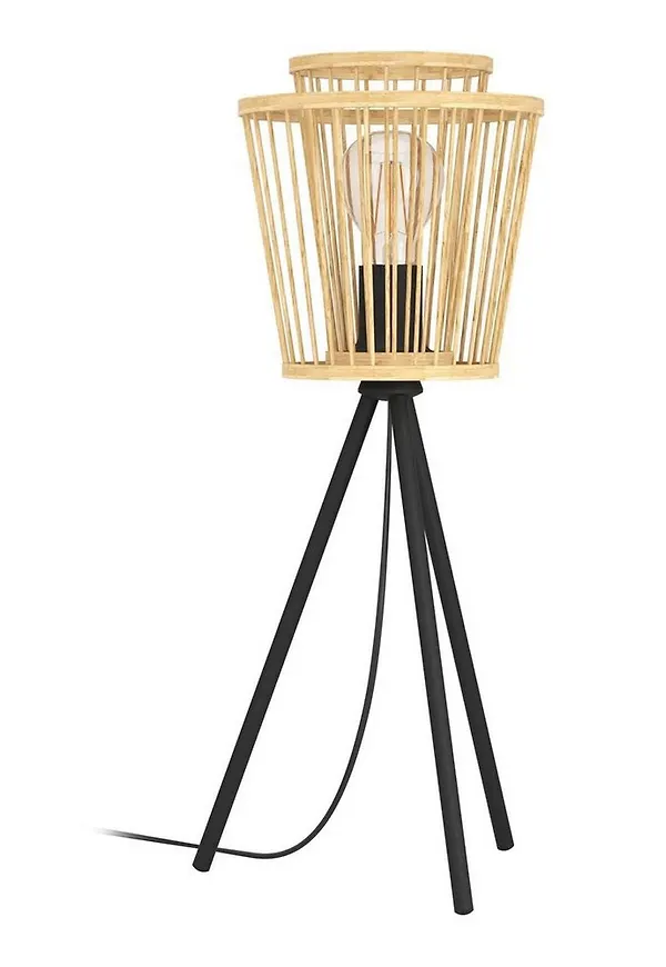 Svart Eglo-sänglampa i elegant modell.