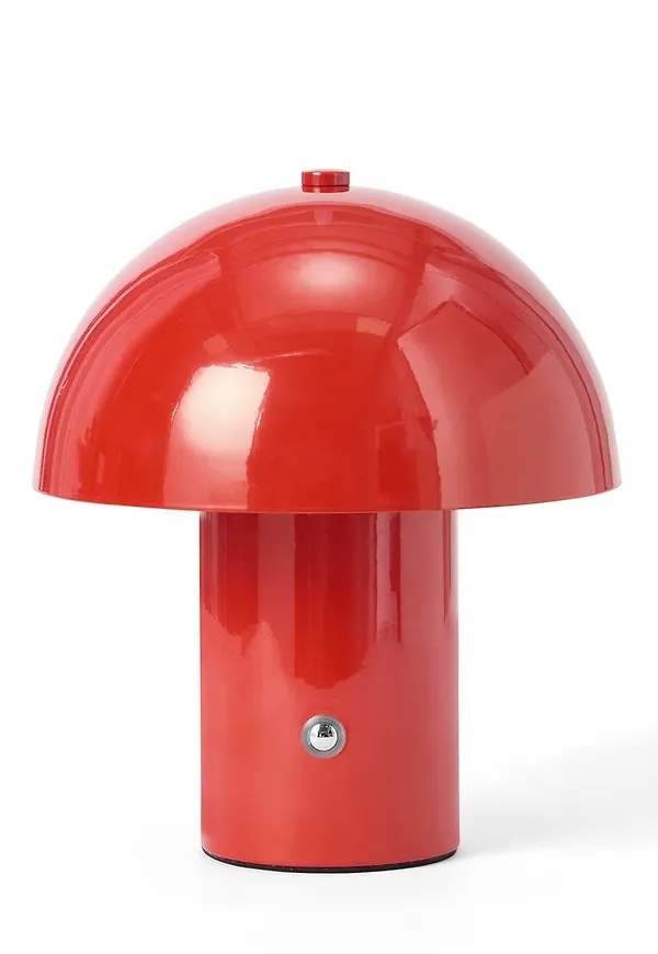 Supersnygg bordslampa i rött från Granit.