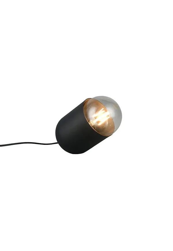 Svart Trio Lighting-sängbordslampa i elegant modell.