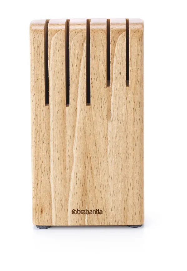 Modern knivblock i beiget från Brabantia.
