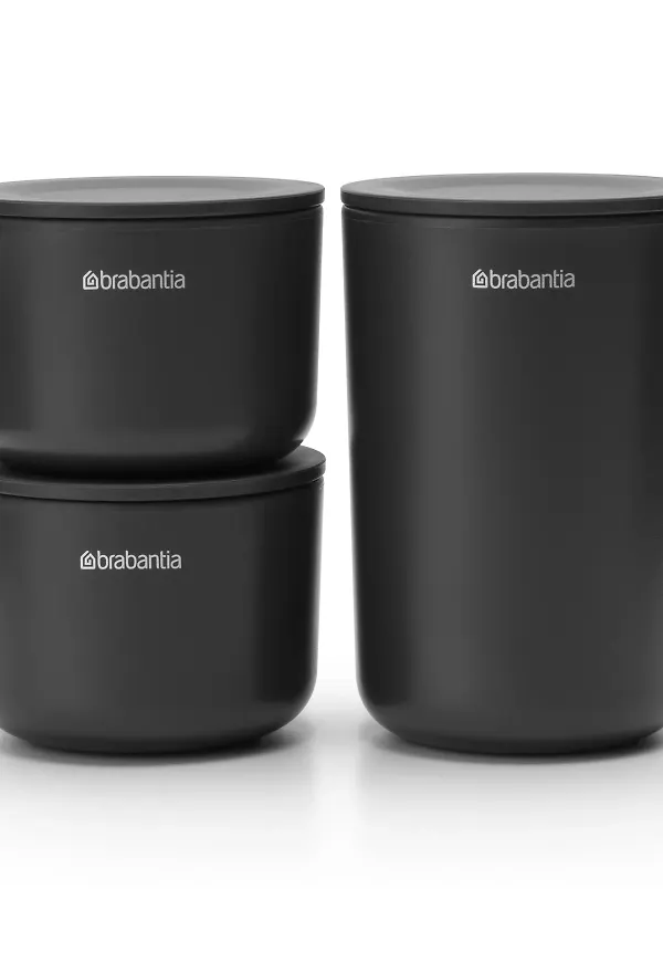 Exklusiv förvaringsburk i grått från Brabantia.