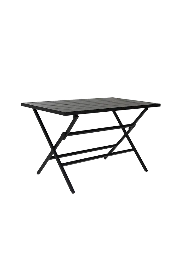 Härlig brafab bord i svart färg gjord i aluminium.