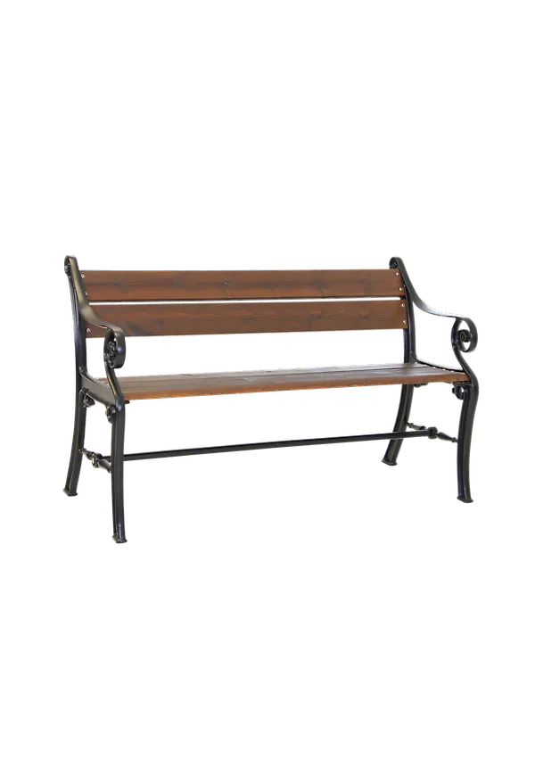 Härlig aluminiumsoffa i brunt från Brafab.