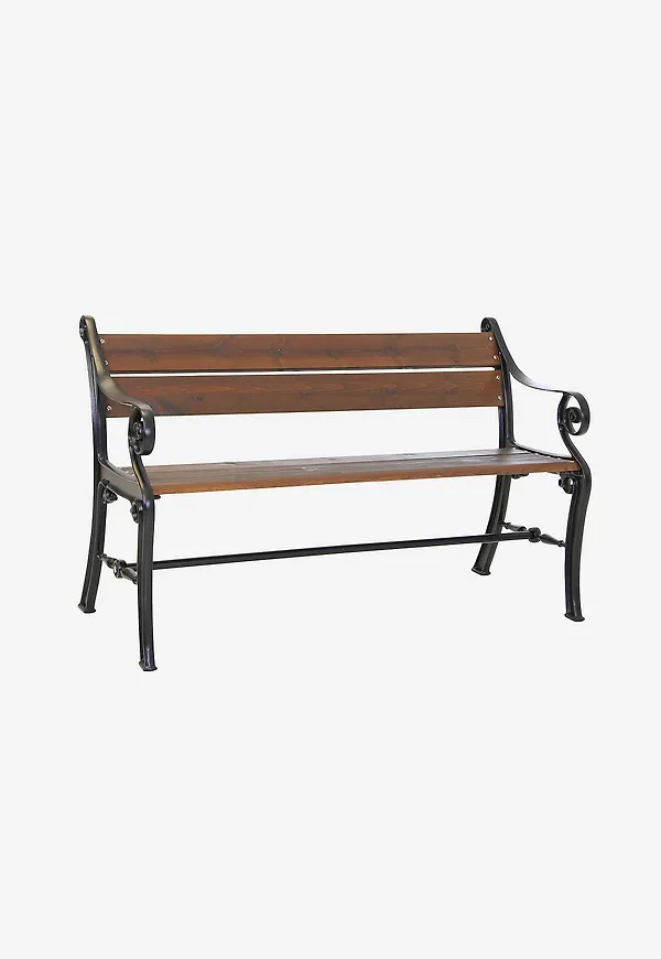 Brun Brafab-aluminiumsoffa i trendig modell.