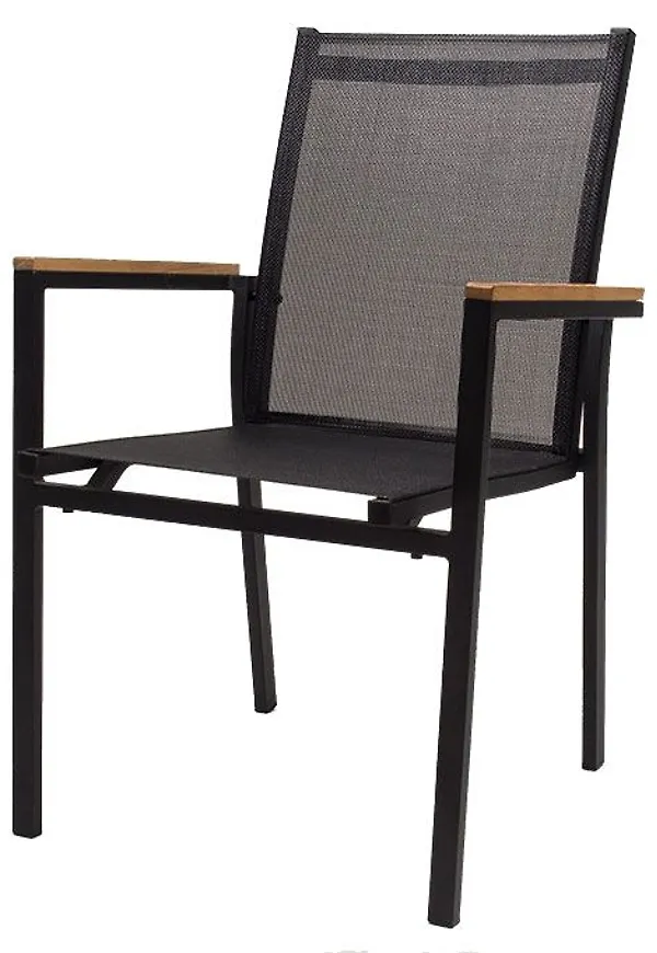 Fin aluminiumstol i svart från Brafab.