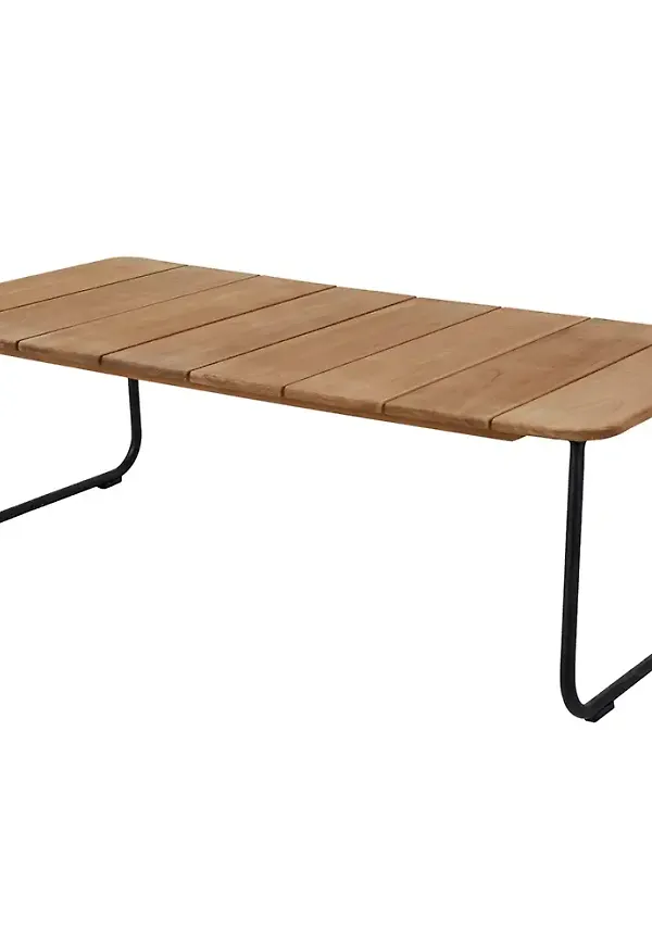 Cool bord i svart färg gjord i teak.