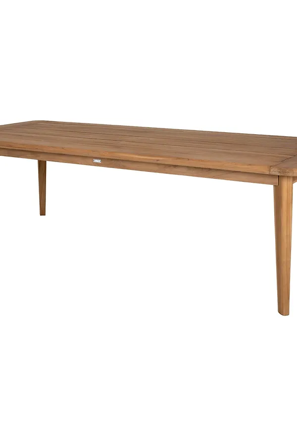 Fantastiskt fin matbord i sandfärgad färg gjord i teak.