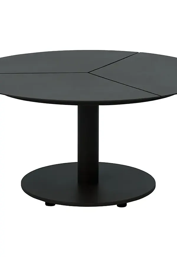 Stilriktig brafab bord i svart färg gjord i aluminium.