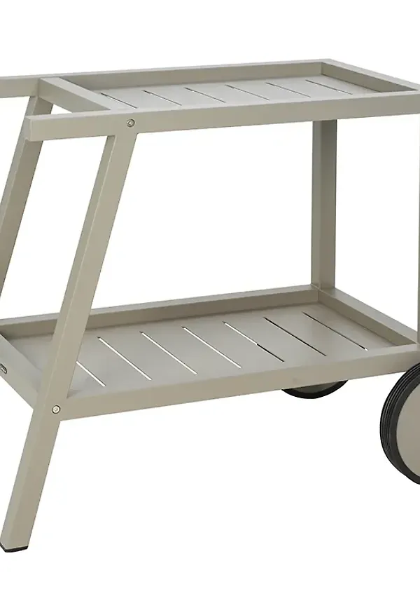 Fantastiskt snygg serveringsvagn i aluminium från Brafab.