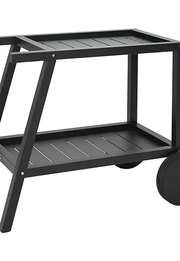 Smickrande serveringsvagn i svart från Brafab.