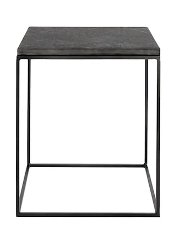 Komfortabel bord i svart färg gjord i järn.