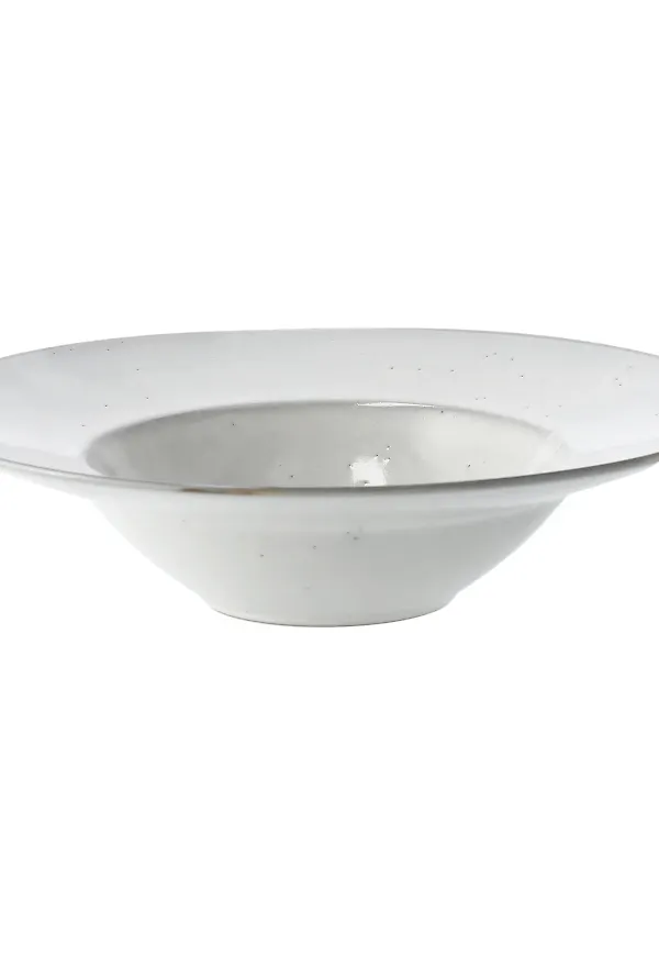 Beige Broste Copenhagen-pastatallrik i trendig modell.