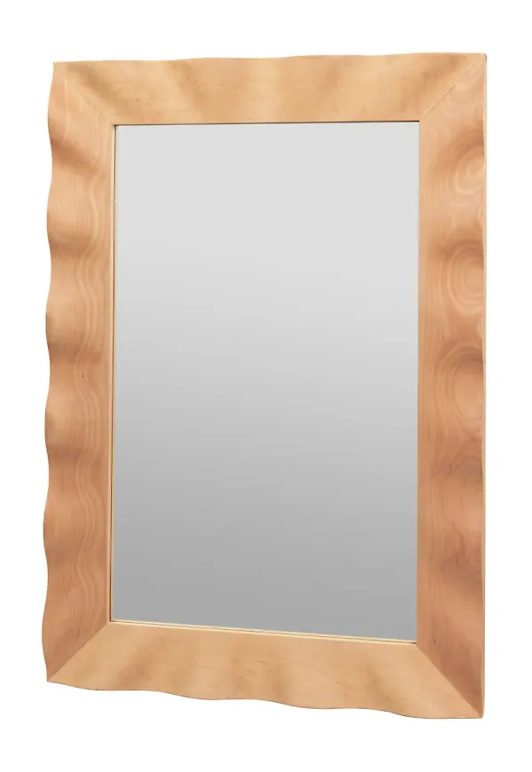 Fantastiskt snygg spegel i beiget från Broste Copenhagen.