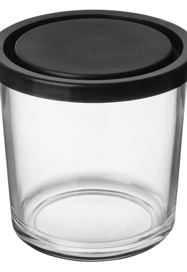 Svart Granit-glasburk i otroligt fin modell.