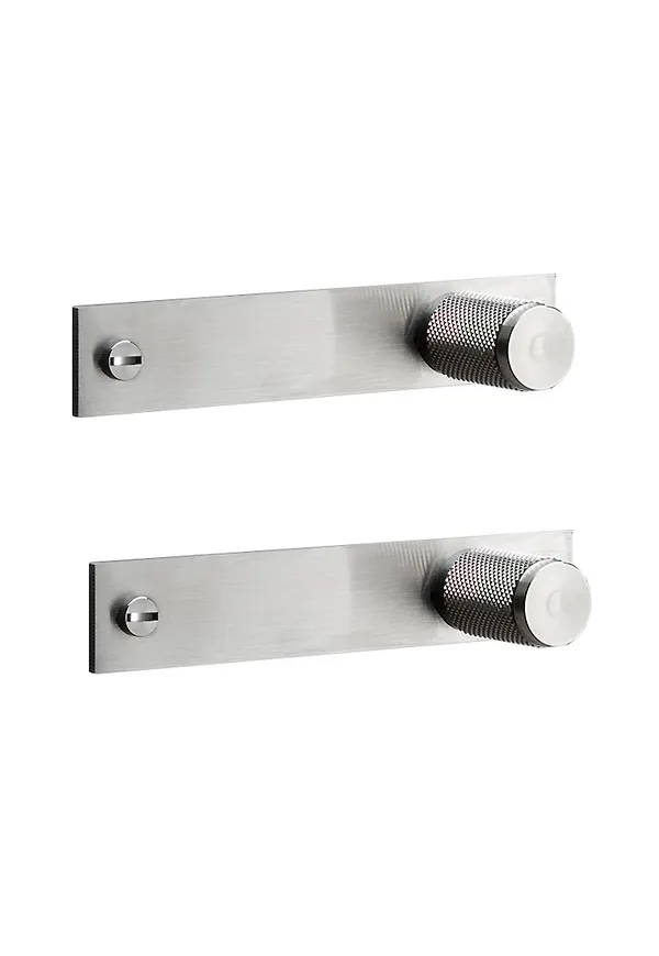Silver Buster + Punch-garderobsdörr i trendig modell.