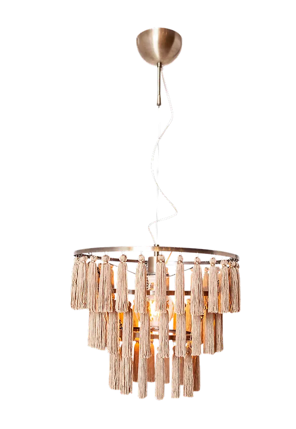 Beige By Rydéns-taklampa i otroligt snygg modell.