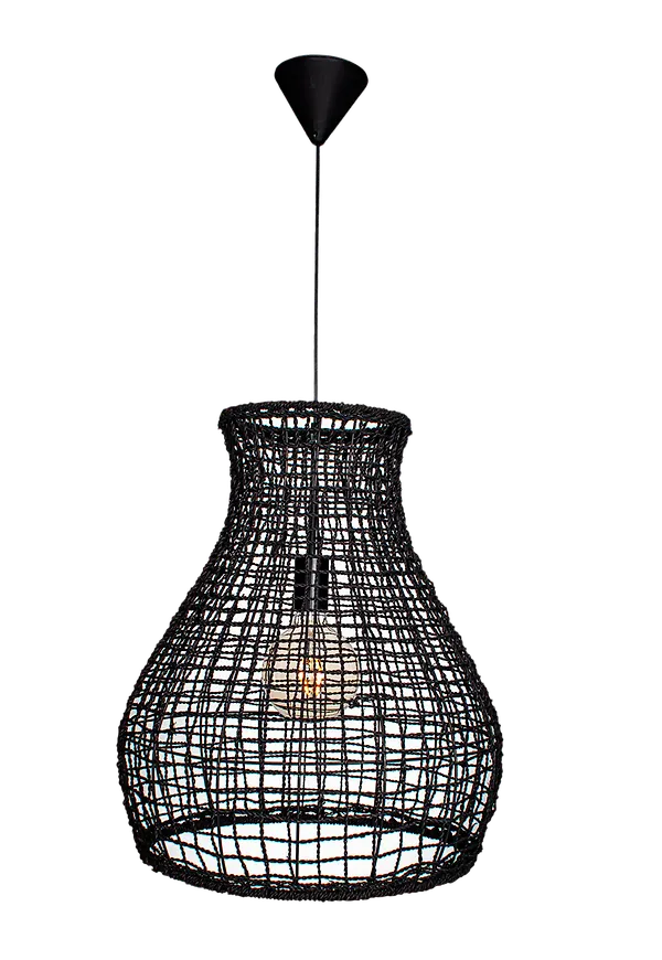 Svart By Rydéns-lampa i trendig modell.