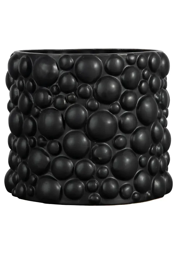 Svart ByON-kruka i moderiktig modell.