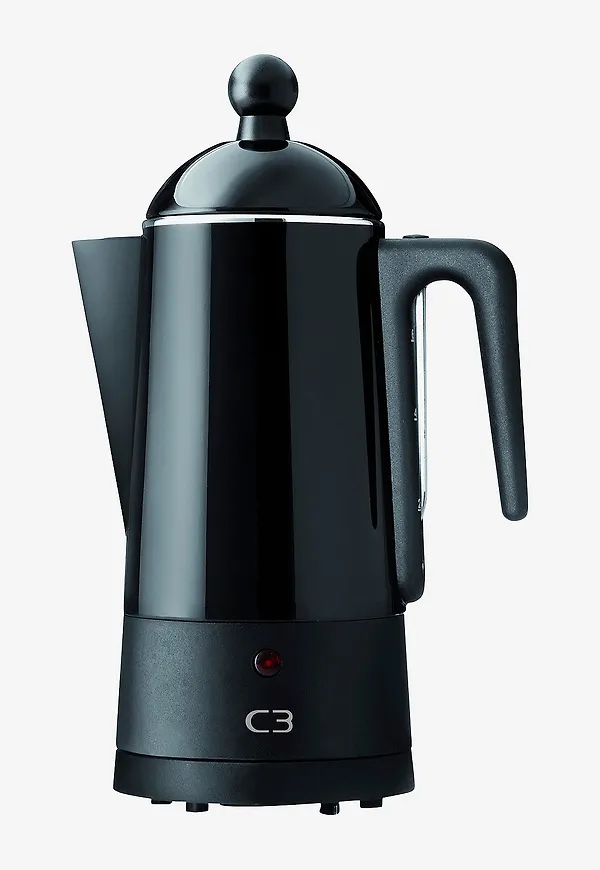 Svart C3-kaffemaskin i vacker modell.