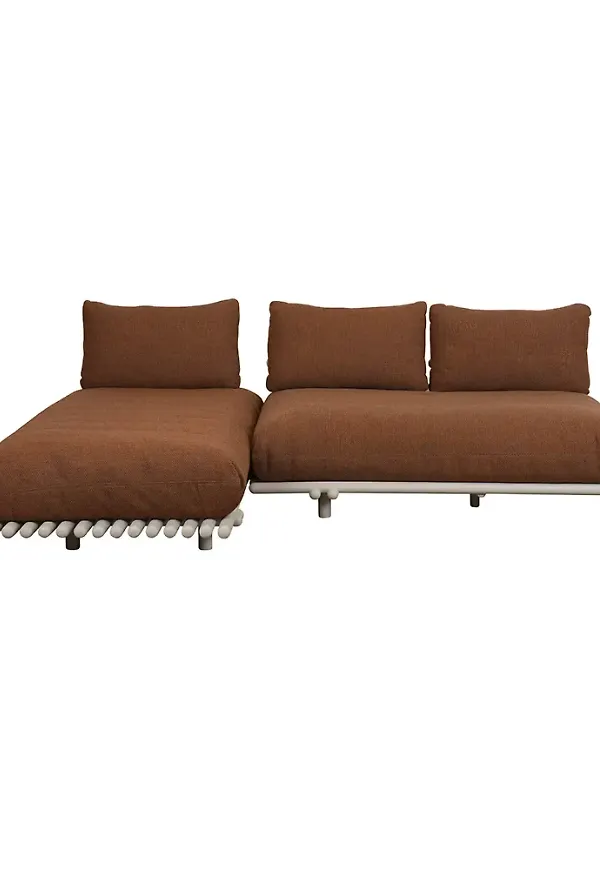 Skön divansoffa i aluminium från Cane-Line.