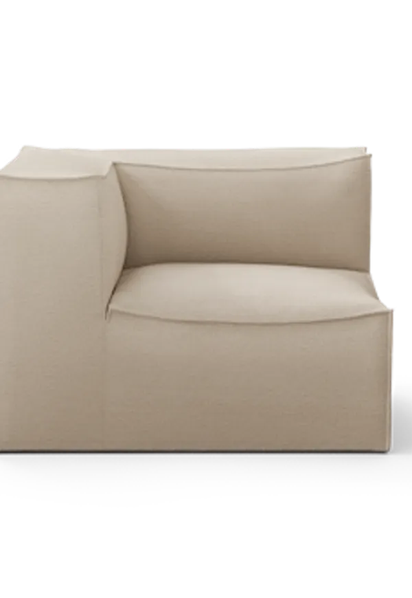 Klassisk ferm living fåtölj i beige färg gjord i linne.