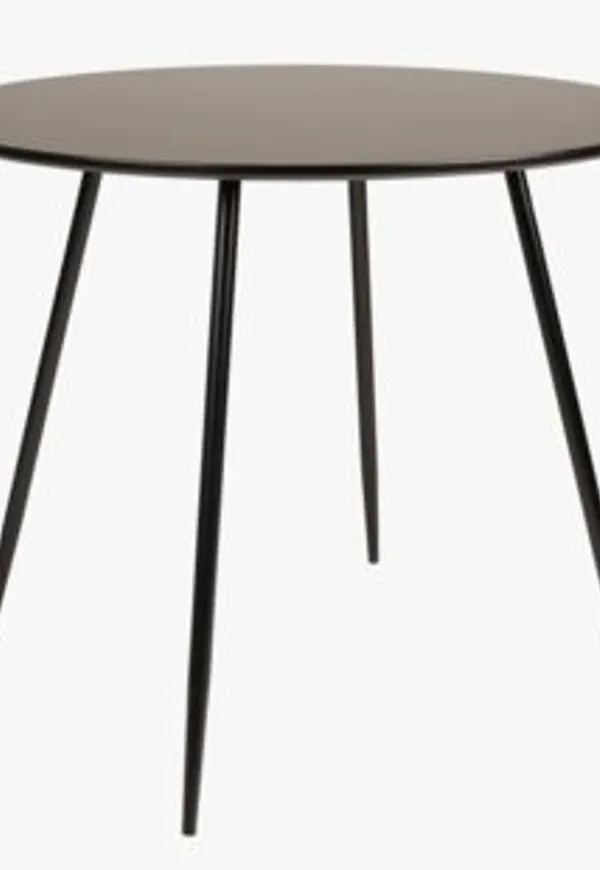 Svart Forms & Objects-småbord i otroligt fin modell.