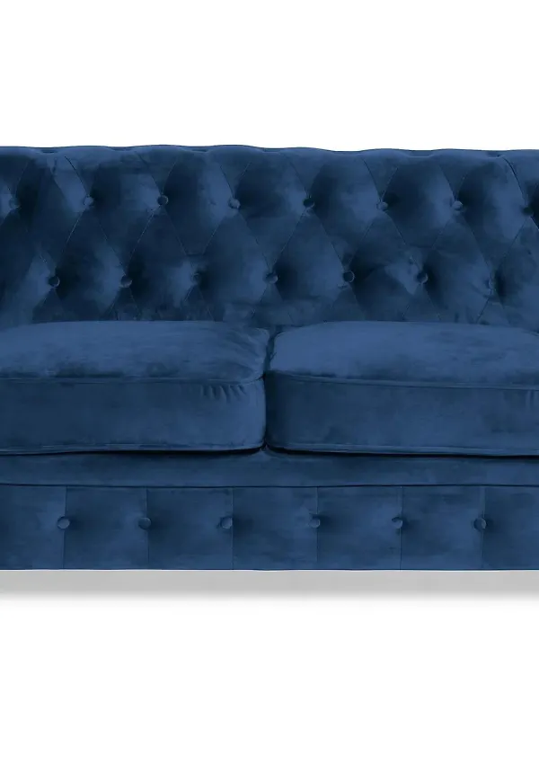 Blå Manor House-soffa i ikonisk modell.