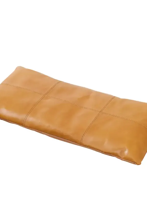 Riktigt snygg brun bänk i läder från Cinas.