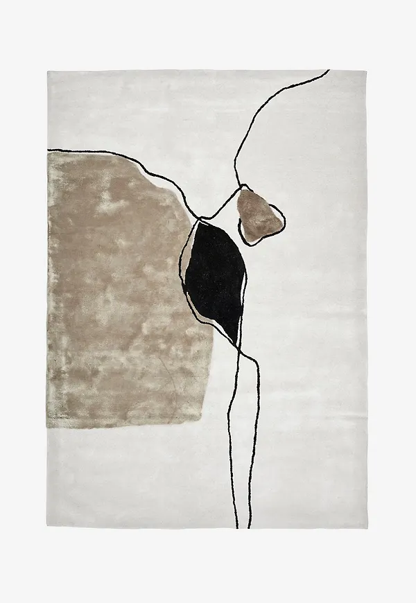 Vit Classic Collection-viskosmatta i söt modell.