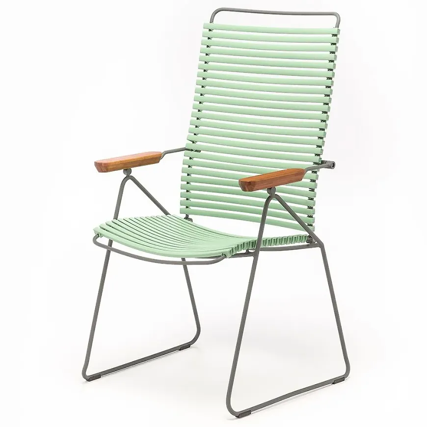 Grön Houe-aluminiumstol i fantastiskt snygg modell.